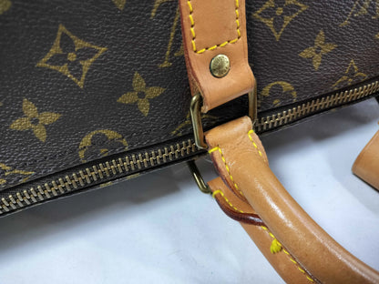 Louis Vuitton Keepall Monogram Canvas, Brown, Canvas, Travel Bag