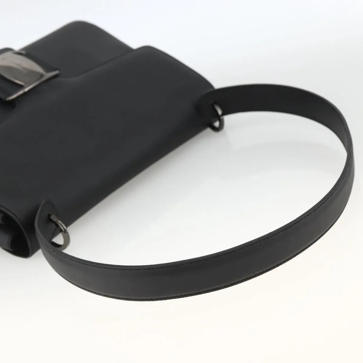 Salvatore Ferragamo Vala Canvas, Black, Canvas, Shoulder Bag