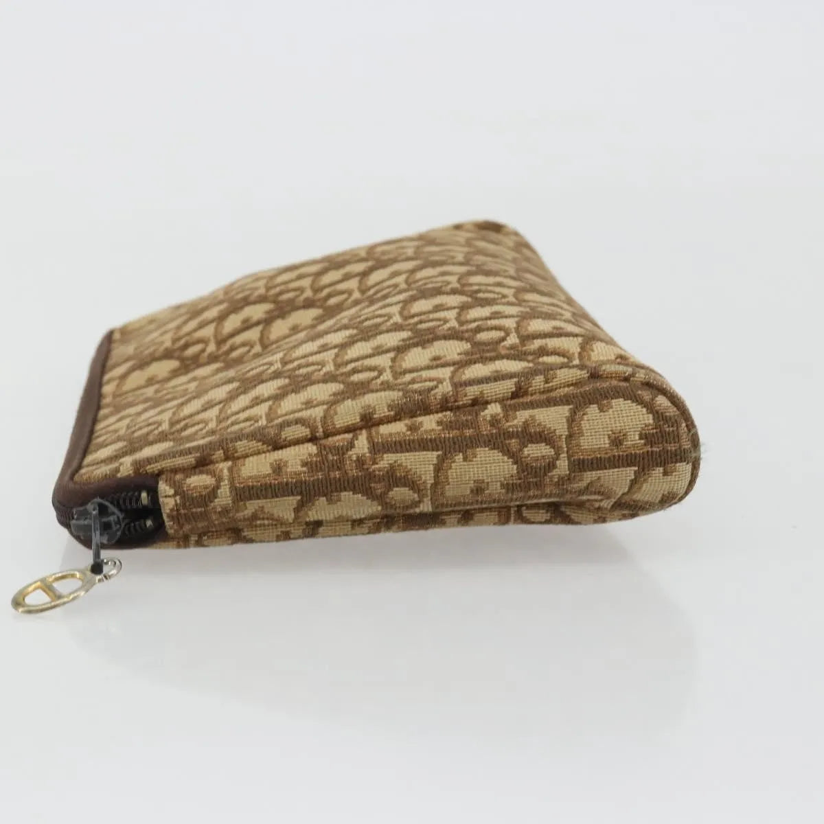 Christian Dior Vintage Trotter Canvas, Brown, Canvas, Clutch