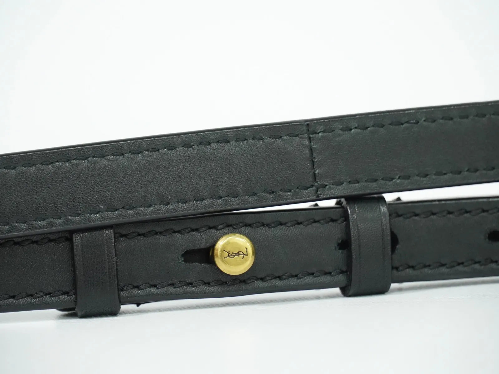 Saint Laurent Kaia Leather, Black, Leather, Shoulder Bag