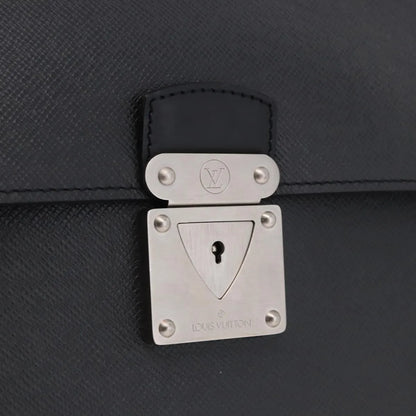Louis Vuitton Robusto Taiga, Black, Leather, Briefcase