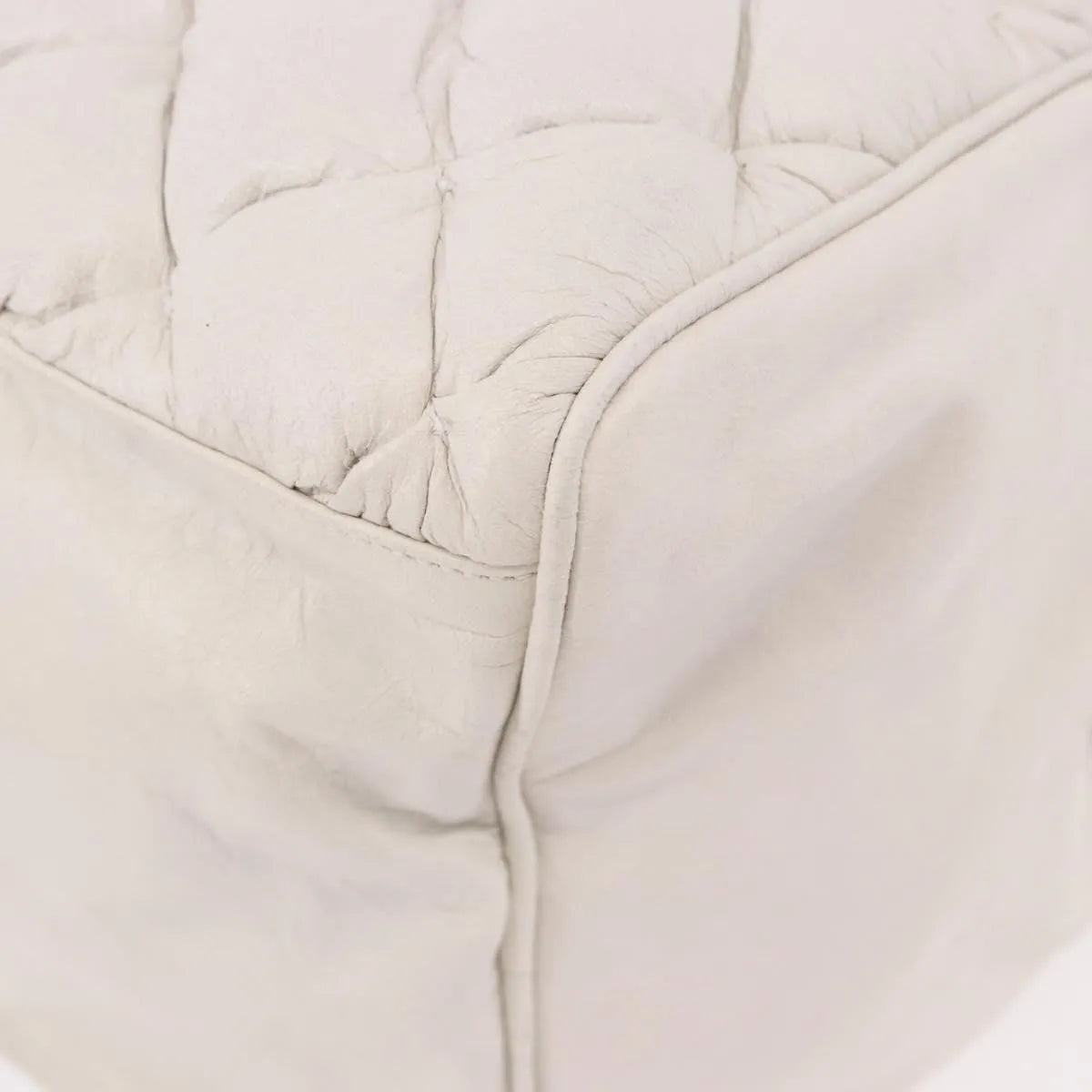 Balenciaga Matelasse Leather, White, Leather, Handbag