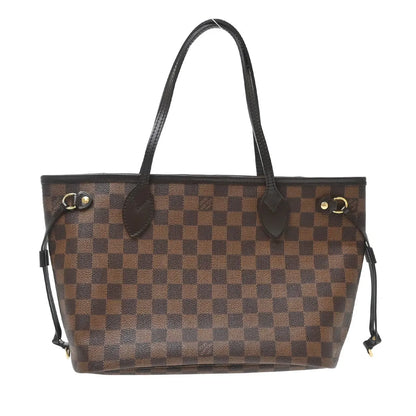Louis Vuitton Neverfull Tote Damier Ebene, Brown, Canvas, Tote Bag