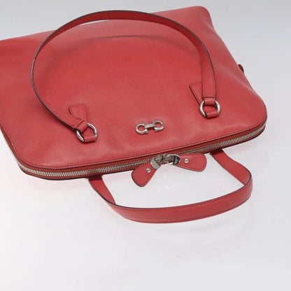 Salvatore Ferragamo Gancini Leather, Pink, Leather, Handbag