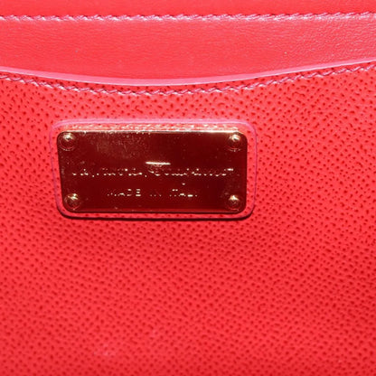 Salvatore Ferragamo Carrie Vara Saffiano Leather, Red, Leather, Shoulder Bag