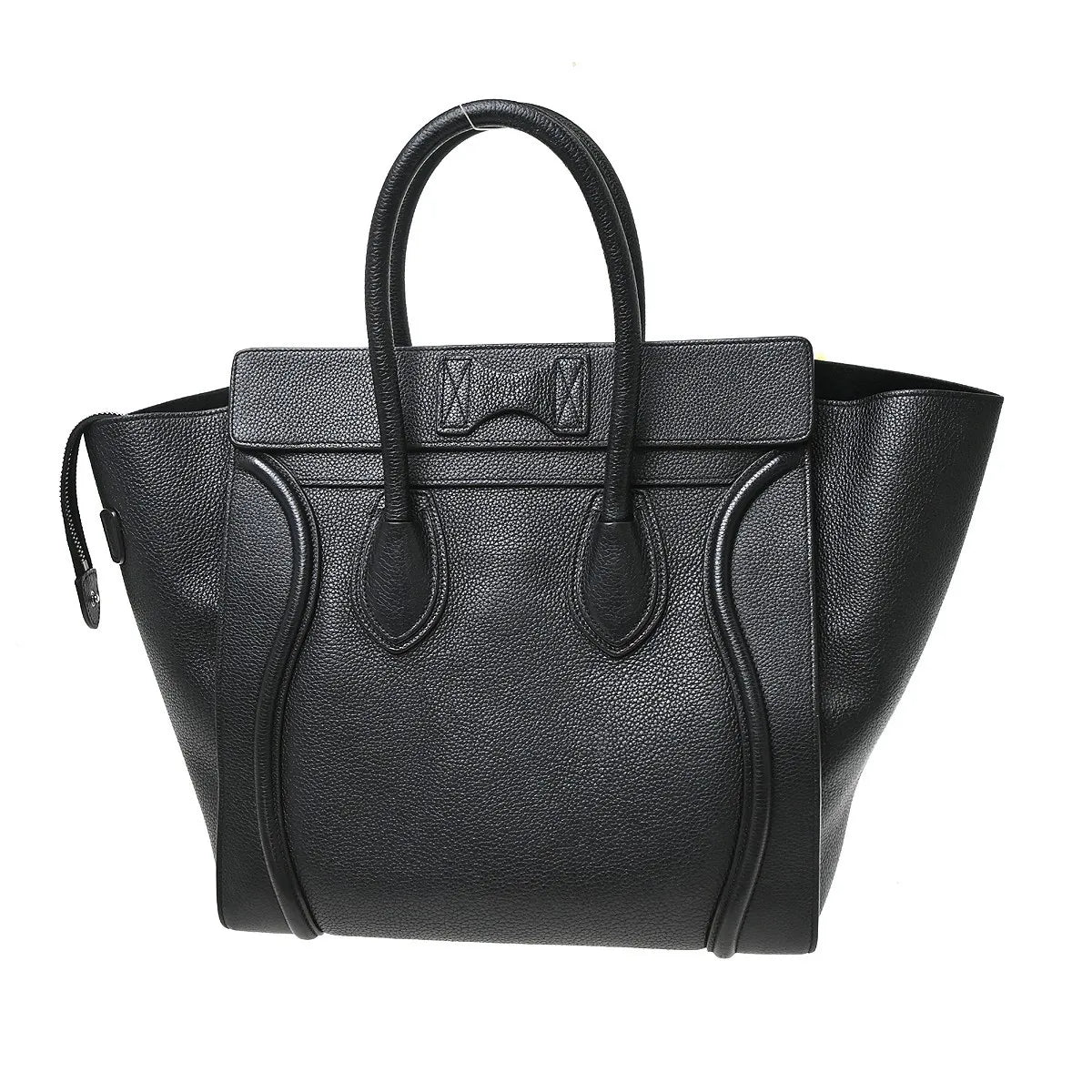 Celine Luggage Grainy Leather, Black, Leather, Tote Bag