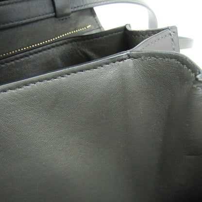 Celine Classic Box Bag Smooth Leather, Gray, Leather, Shoulder Bag