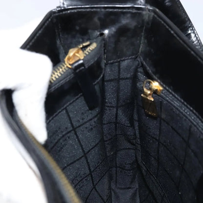 Celine Vintage Leather, Black, Leather, Shoulder Bag