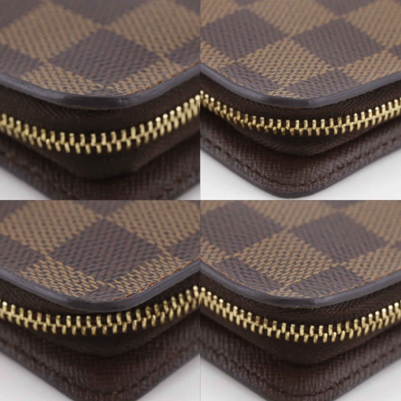 Louis Vuitton Zippy Organizer Damier, Brown, Canvas, Wallet