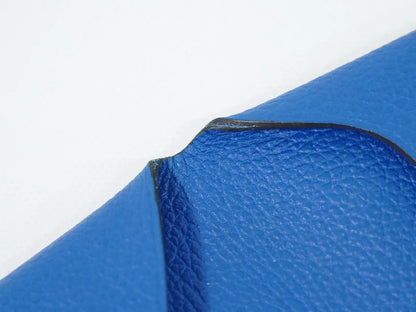 Hermes Bastia Coin Purse Leather, Blue, Leather, Wallet