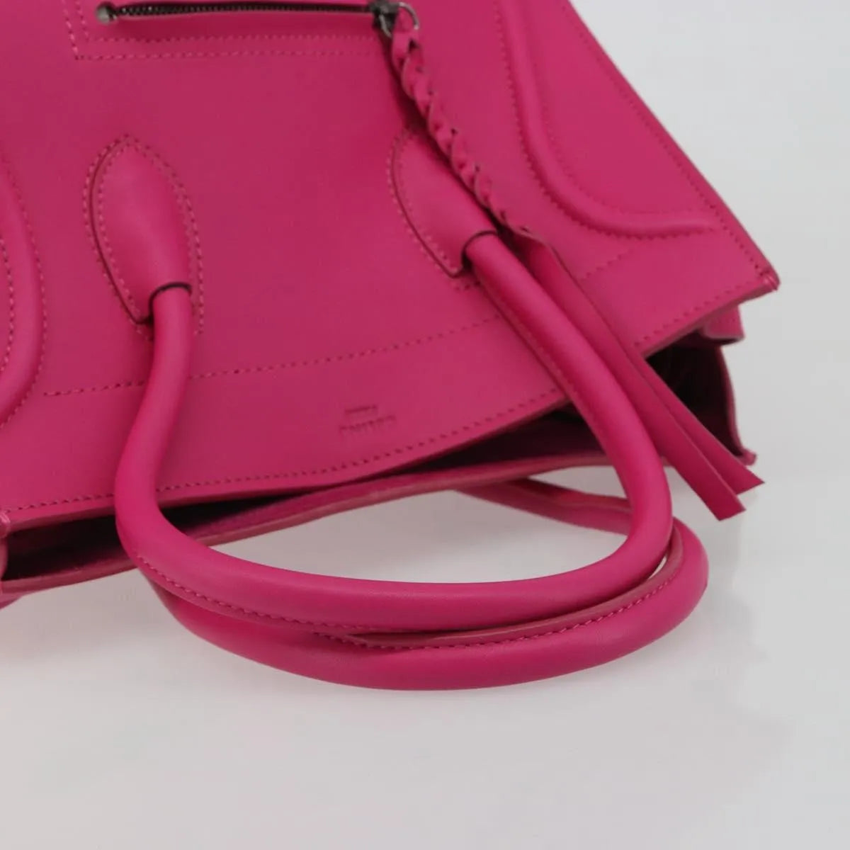 Celine Luggage Smooth Leather, Pink, Leather, Tote Bag