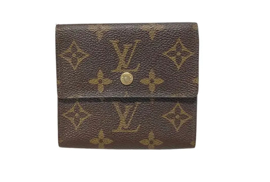 Louis Vuitton Porte Tresor Etui Papiers Monogram Canvas, Brown, Canvas, Wallet