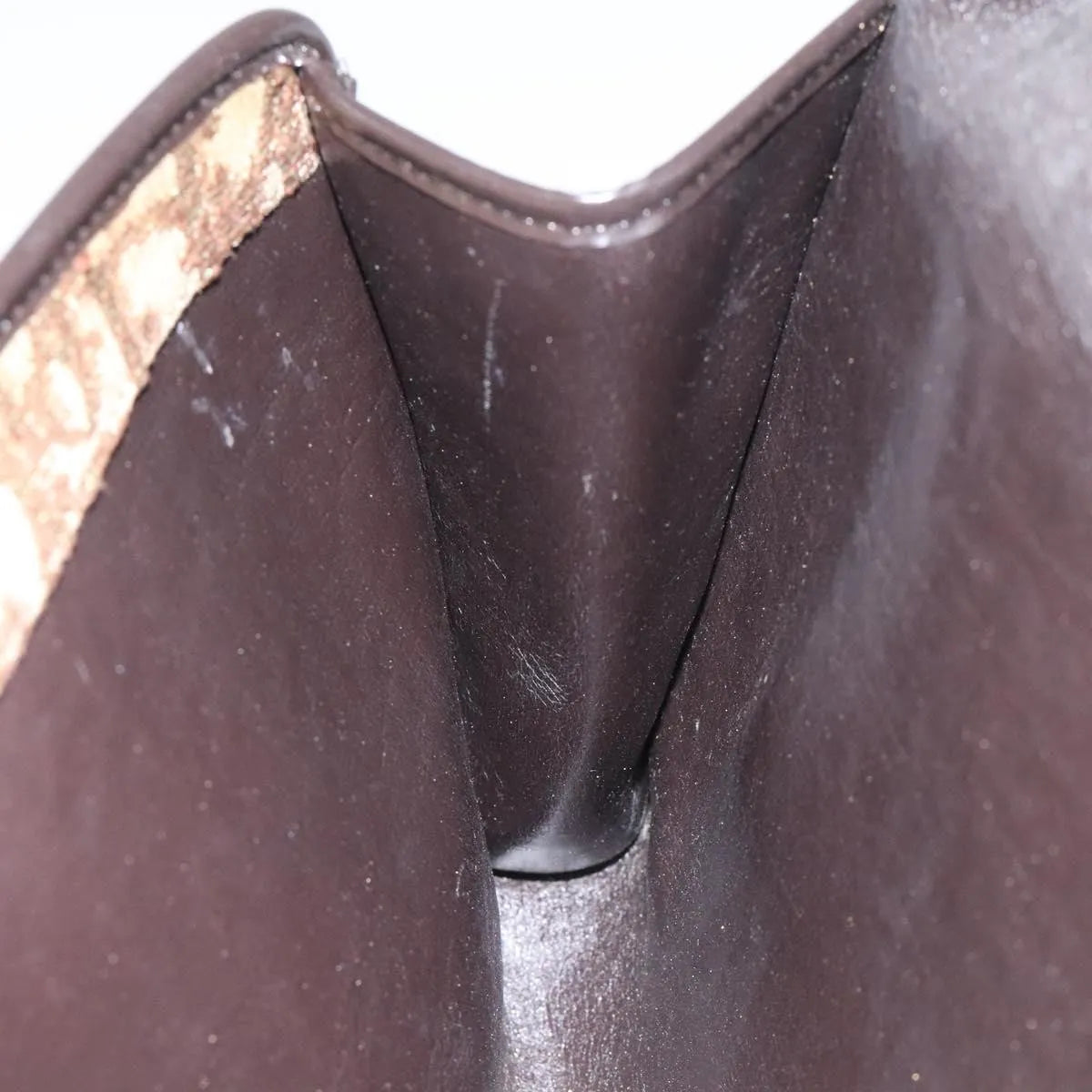 Christian Dior Vintage Trotter Flap Canvas, Brown, Canvas, Shoulder Bag