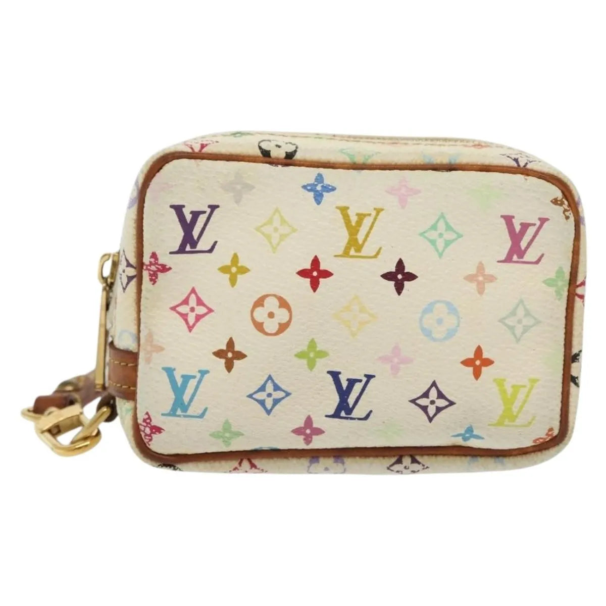 Louis Vuitton Wapity Trousse Monogram Multicolor, White, Canvas, Clutch