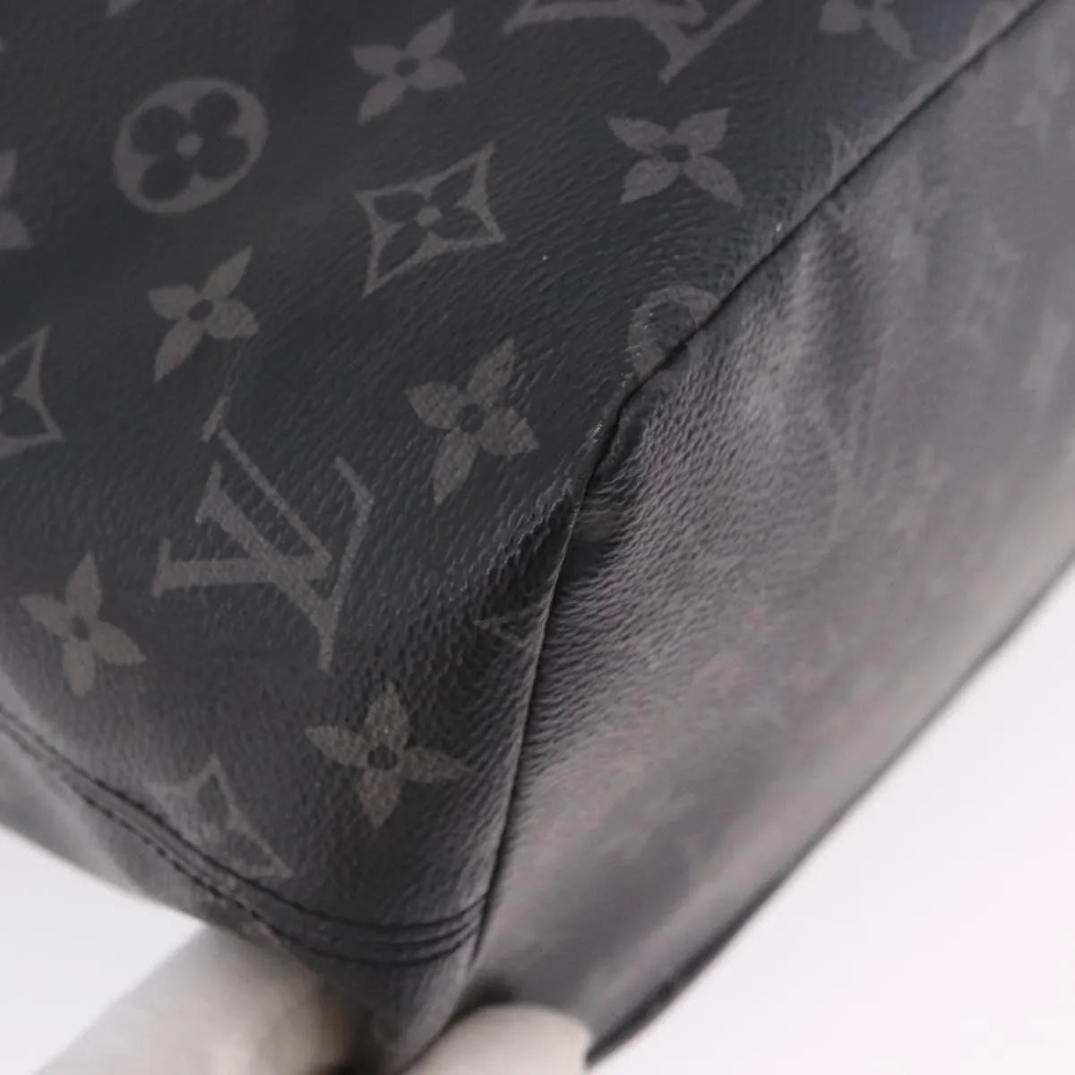 Louis Vuitton Cabas Light Drawstring Monogram Eclipse Canvas, Black, Canvas, Tote Bag