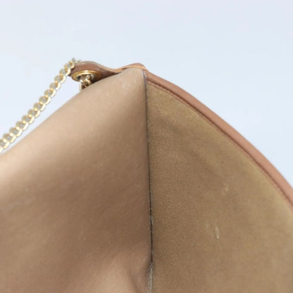 Christian Dior Vintage Honeycomb chain Canvas, Beige, Canvas, Shoulder Bag