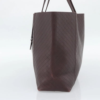 Bottega Veneta Intrecciomirage Tote Leather, Brown, Leather, Tote Bag