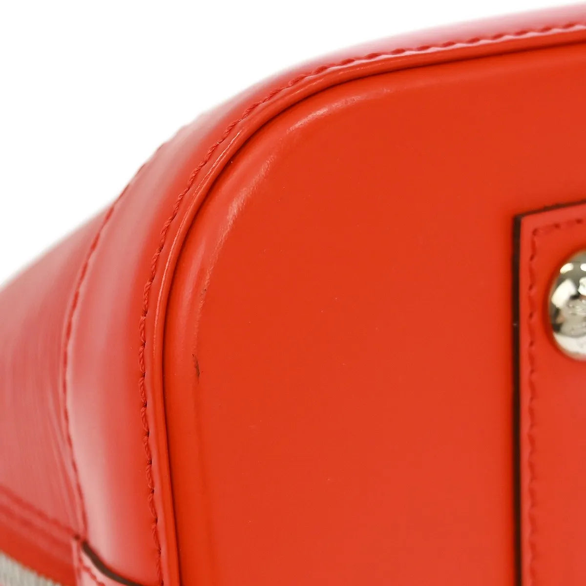 Louis Vuitton Alma Epi Leather, Red, Leather, Handbag