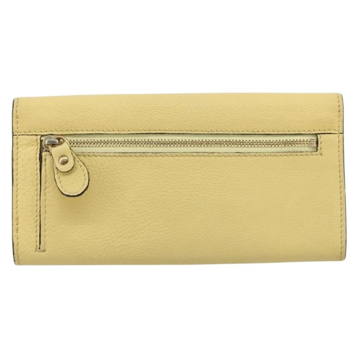 Chloe Marcie Continental Leather, Yellow, Leather, Wallet