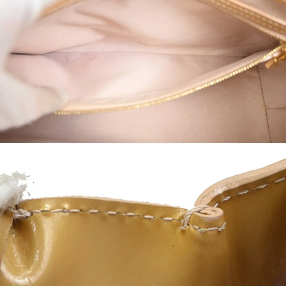Louis Vuitton Wilshire Monogram Vernis, Beige, Patent Leather, Handbag