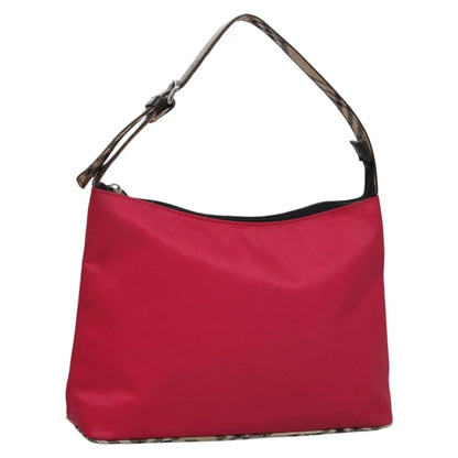 Burberry Nova Check Blue Label Nylon, Pink, Nylon, Shoulder Bag