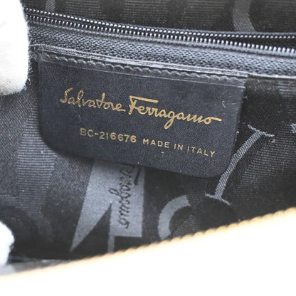Salvatore Ferragamo Vara Leather, Beige, Leather, Shoulder Bag