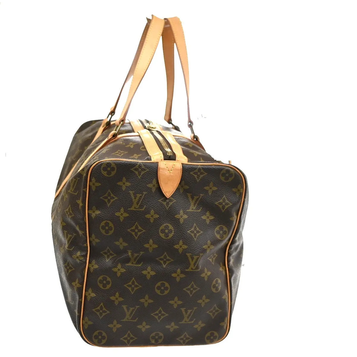 Louis Vuitton Sac Souple Monogram Canvas, Brown, Leather, Travel Bag