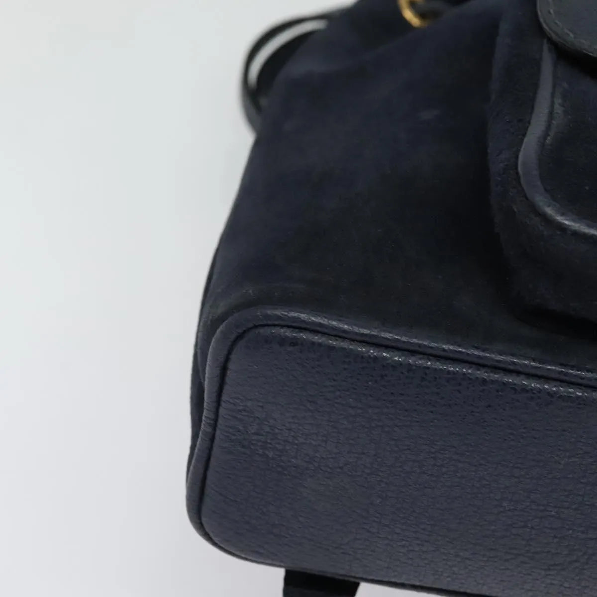 Gucci Gucci bamboo daim, Navy, Suede, Backpack