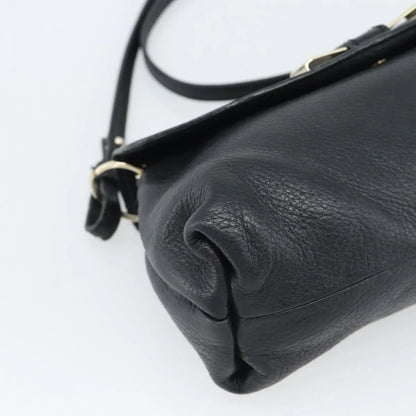 Chloe Lily Leather, Black, Leather, Shoulder Bag