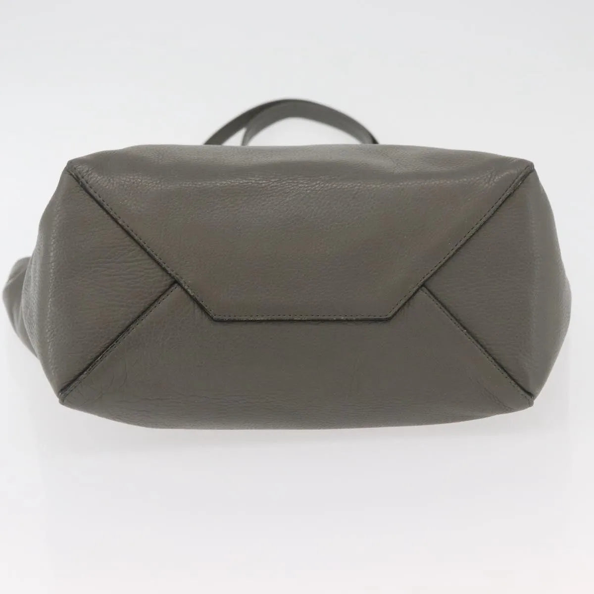Celine Phantom Cabas Tote Leather, Gray, Leather, Tote Bag