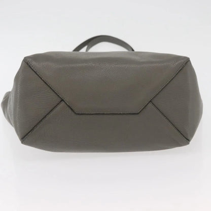 Celine Phantom Cabas Tote Leather, Gray, Leather, Tote Bag