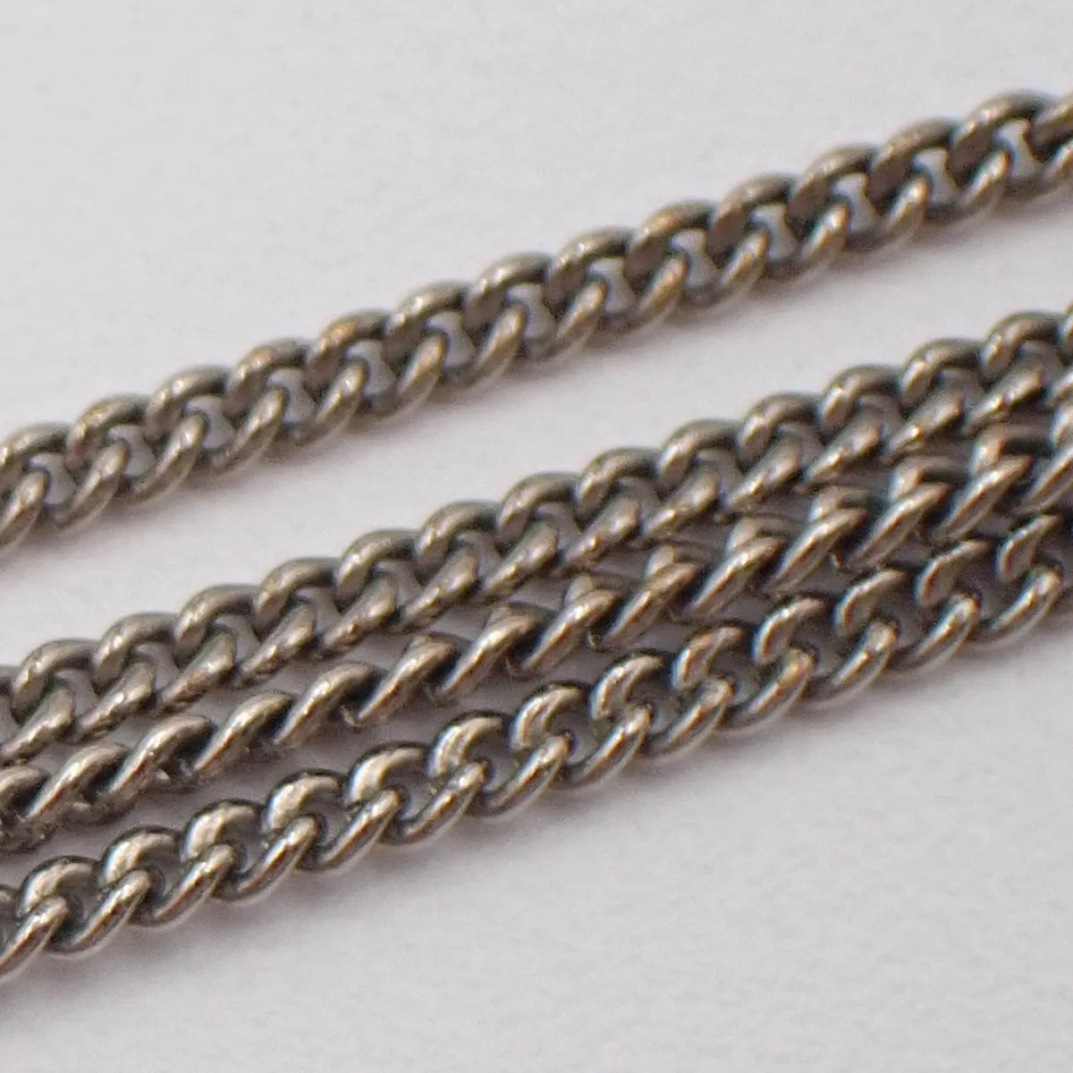 Chanel Vintage CC Logo Chain Charm Pendant silver plated, Silver, Silver Plated, Necklace
