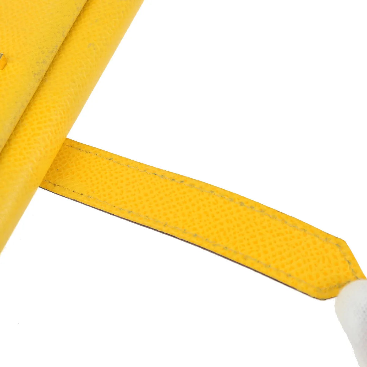 Hermes Bearn Trifold Epsom, Yellow, Leather, Wallet