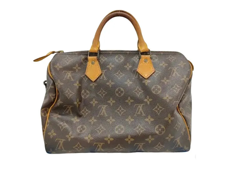 Louis Vuitton Speedy Monogram Canvas, Brown, Canvas, Handbag