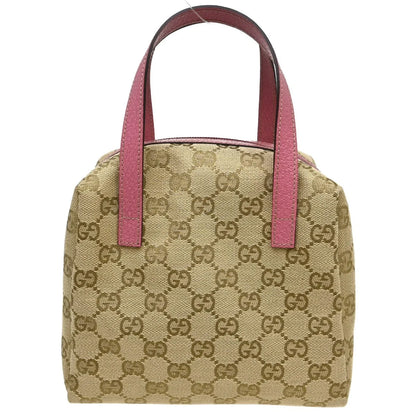 Gucci Zip Around Bowling GG Canvas, Beige, Canvas, Handbag