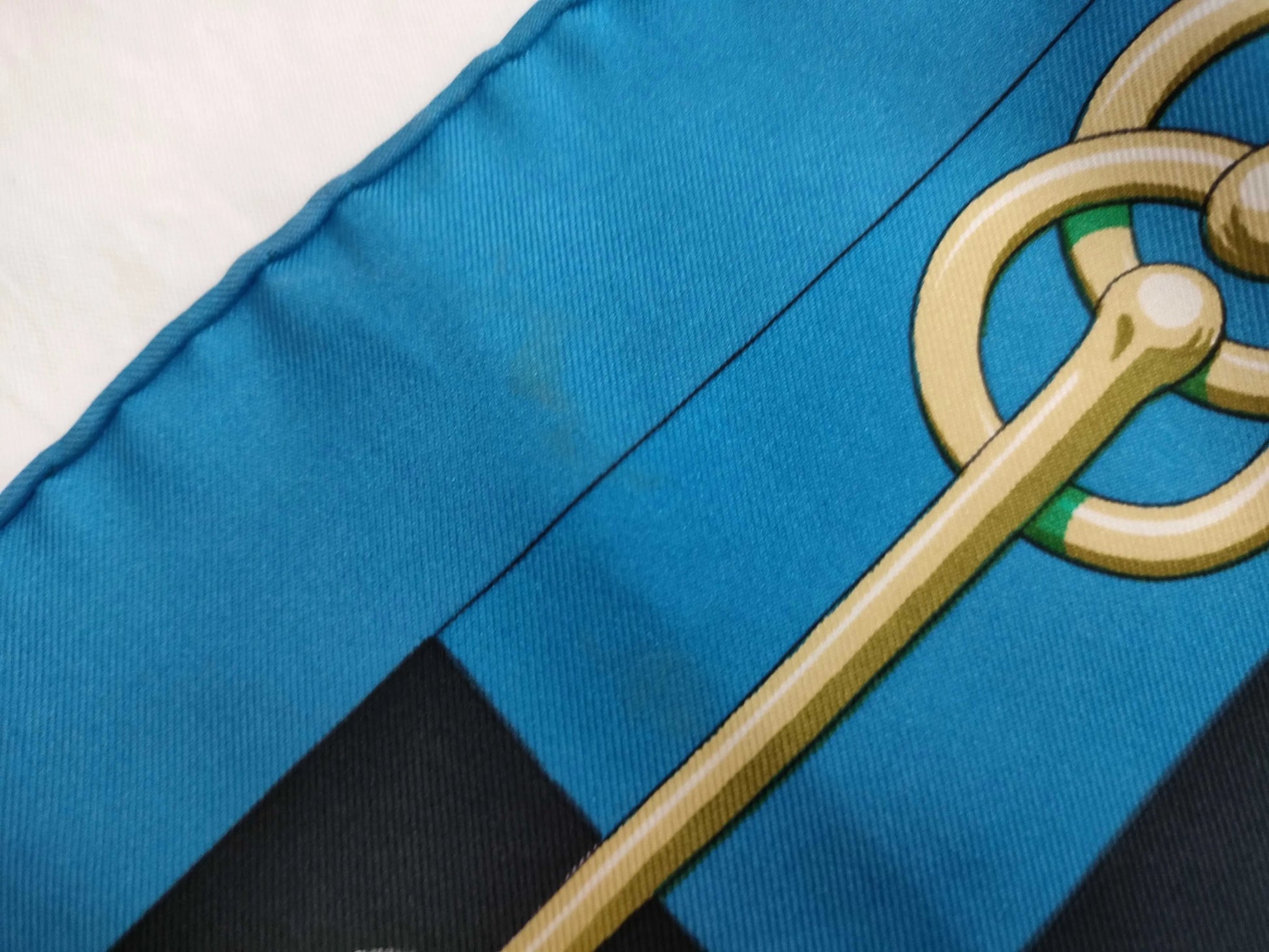Hermes Carré 90 Silk multicolor, Blue, Cotton, Scarf
