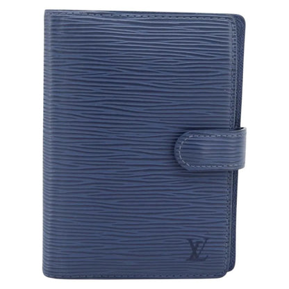 Louis Vuitton Agenda Cover Epi, Blue, Leather, Clutch
