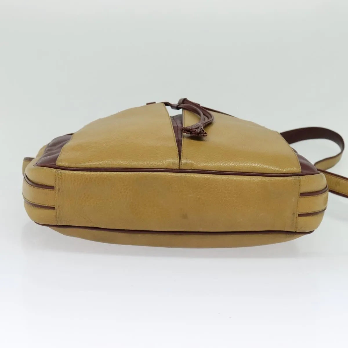cartier Tasseled Must de Cartier Leather, Yellow, Leather, Shoulder Bag