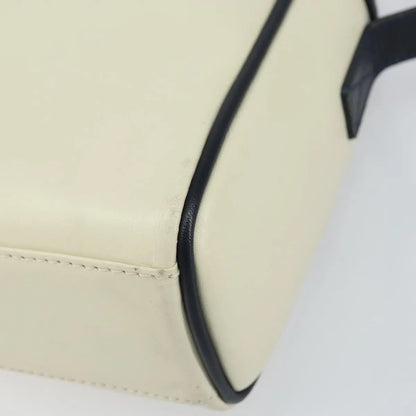Burberry Vintage Leather, White, Leather, Shoulder Bag
