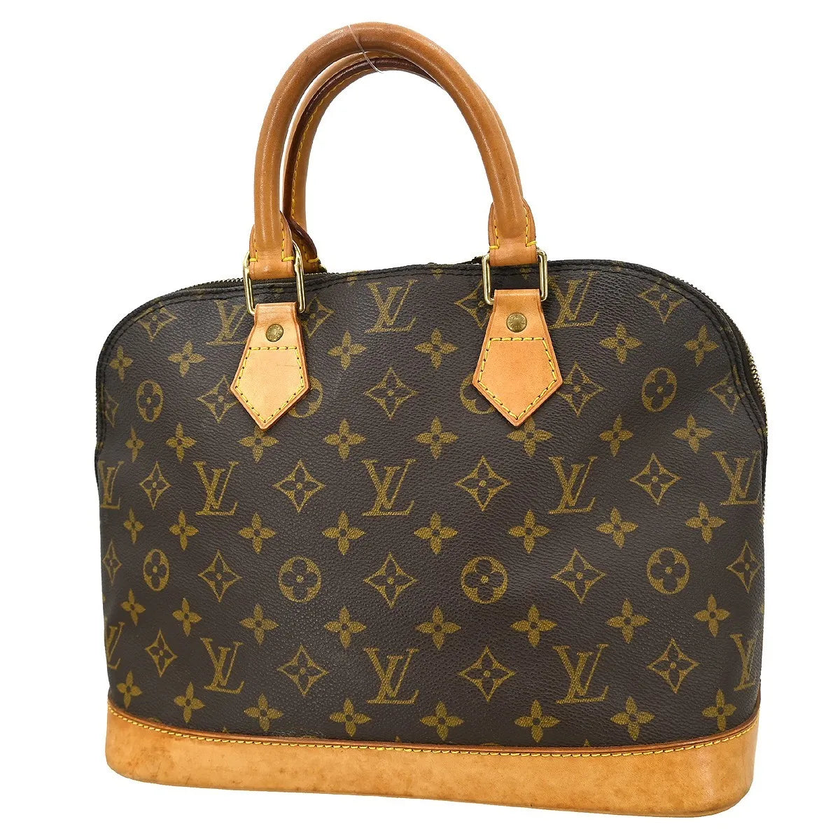 Louis Vuitton Alma Monogram, Brown, Canvas, Handbag