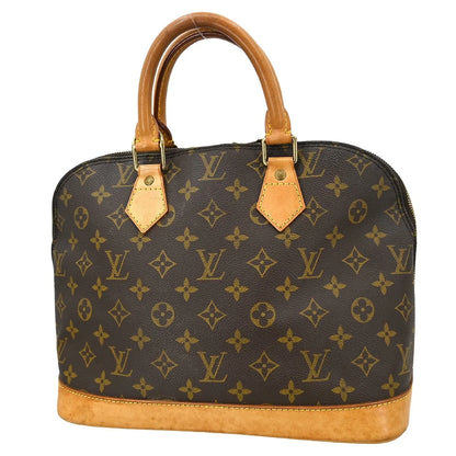 Louis Vuitton Alma Monogram, Brown, Canvas, Handbag