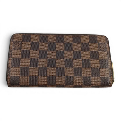 Louis Vuitton Zippy Organizer Damier Ebene, Brown, Canvas, Wallet
