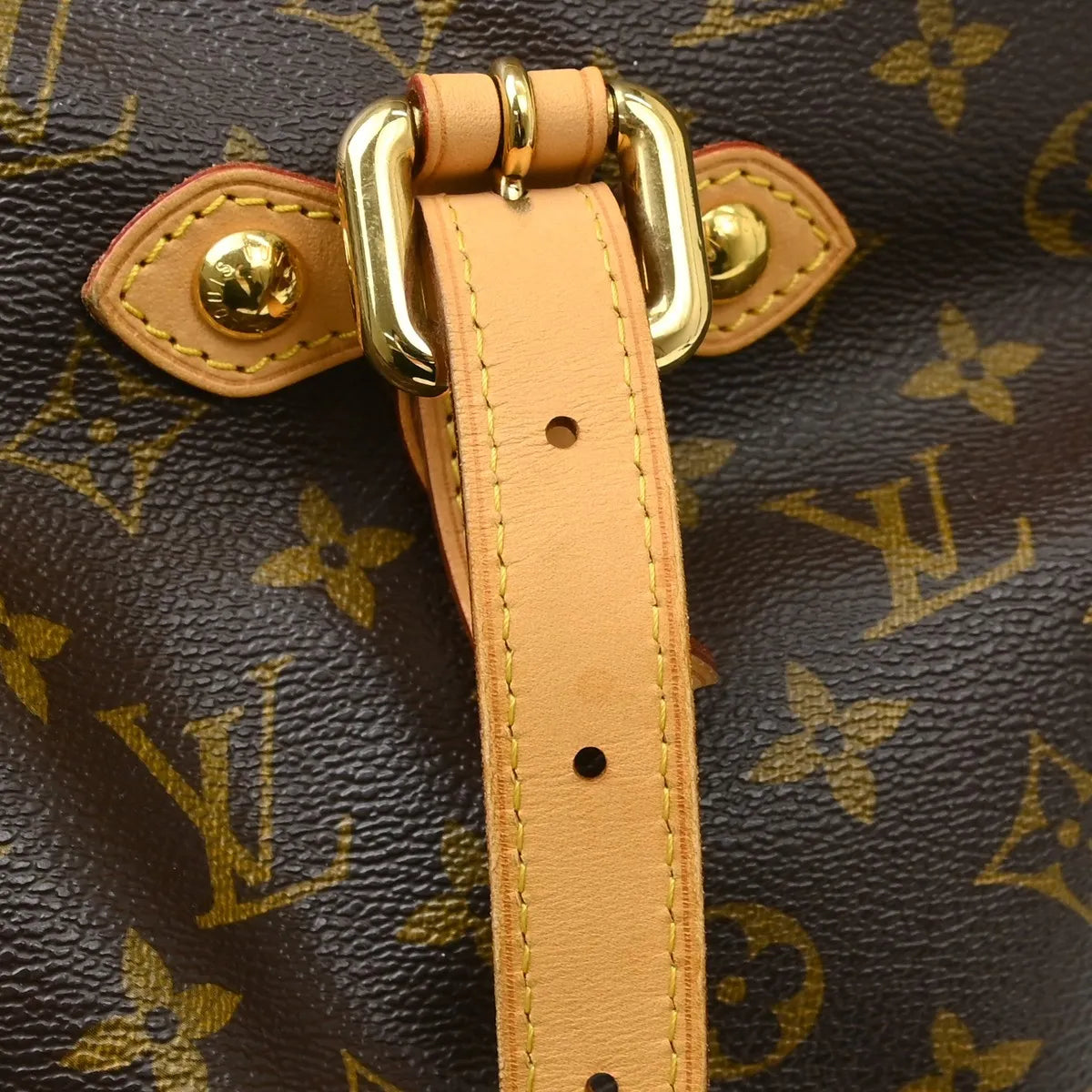 Louis Vuitton Palermo Monogram Canvas, Brown, Canvas, Tote Bag