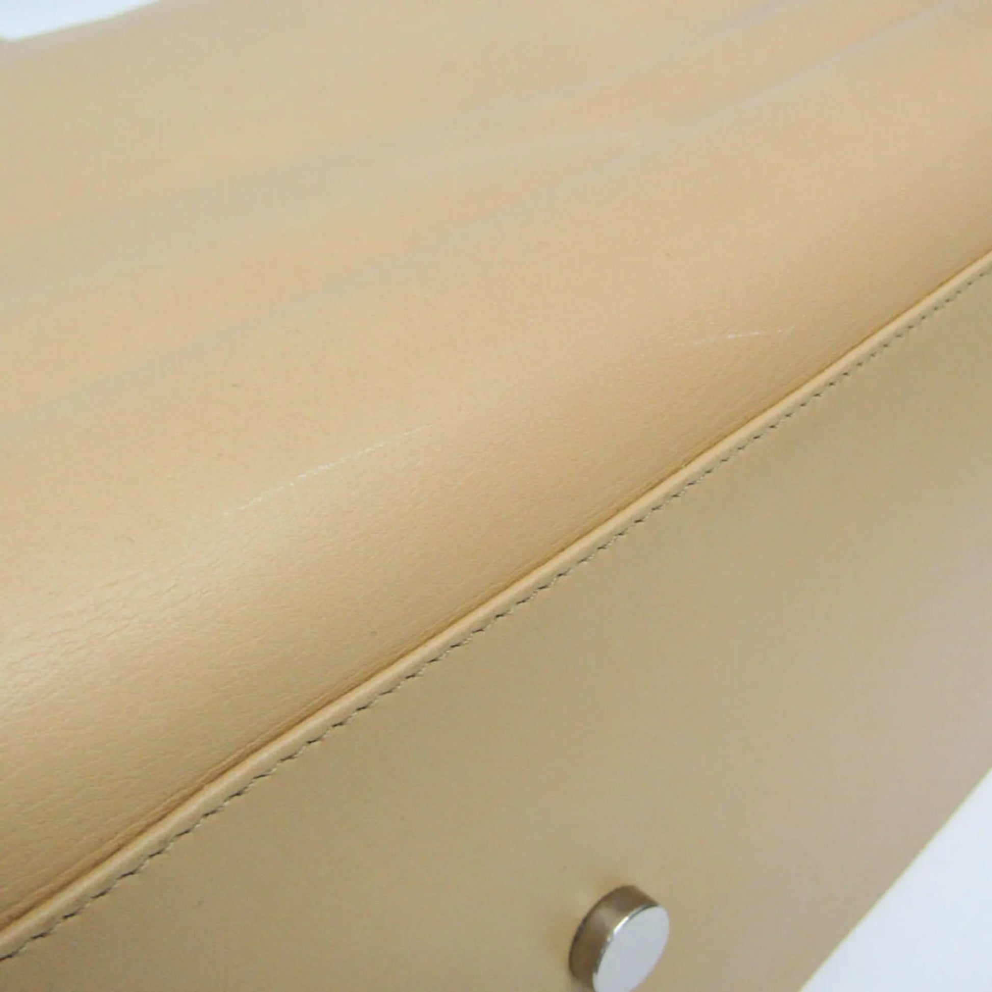 Saint Laurent Reversible East West Shopper Tote Leather, Beige, Leather, Tote Bag