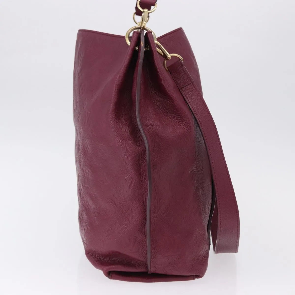 Louis Vuitton Metis Hobo Monogram Empreinte Leather, Burgundy, Leather, Handbag