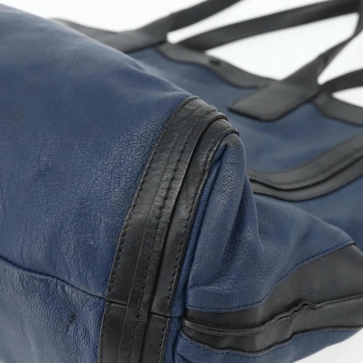 Chloe Alice Tote Leather, Navy, Leather, Tote Bag