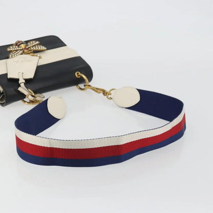 Gucci Queen Margaret Flap Colorblock Leather, Black, Leather, Shoulder Bag