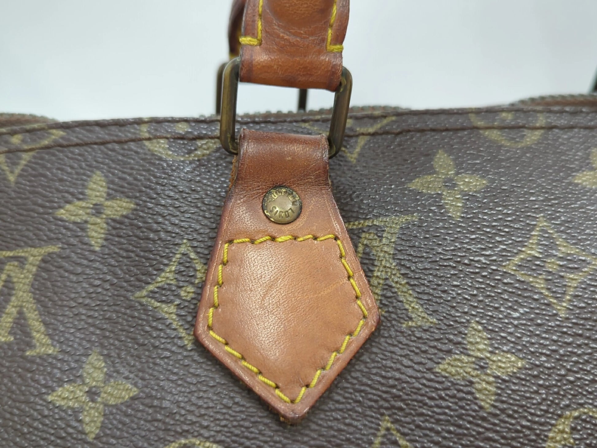 Louis Vuitton Speedy Monogram Canvas, Beige, Canvas, Handbag