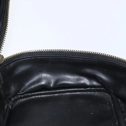 Chanel Vintage Cosmetic Case Lambskin, Black, Leather, Clutch