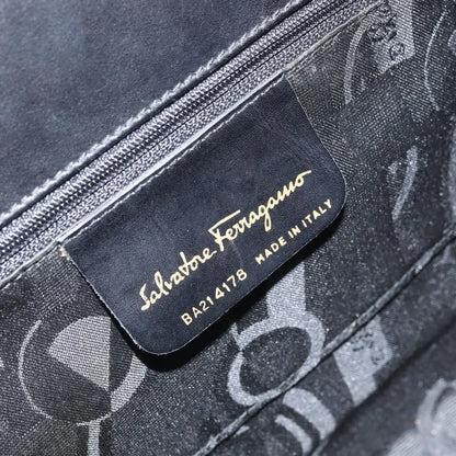 Salvatore Ferragamo Convertible Vara Bow Tote Leather, Black, Leather, Handbag